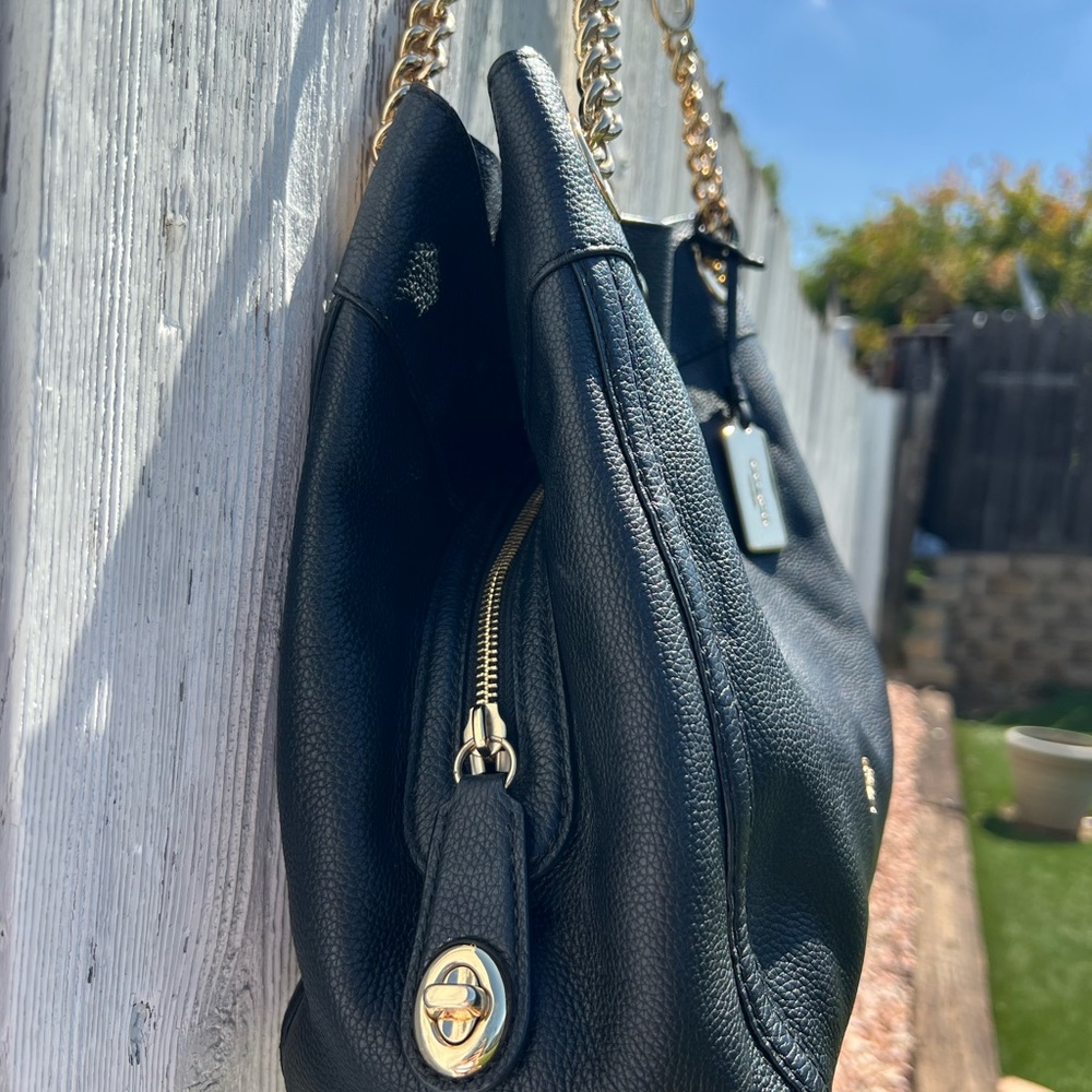 Coach Edie Turnlock Shoulder Bag - C1684-36855 - Picture 7 of 16